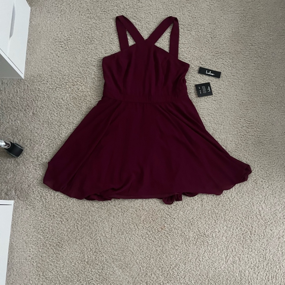 Never worn new with tags maroon dress!!!